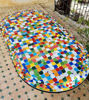 Picture of CUSTOMIZABLE Rainbow Oval Mosaic Table - Crafts Mosaic Table - Mid Century Zellije Table - Dining Table For Outdoor & Indoor - GIFT