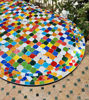 Picture of CUSTOMIZABLE Rainbow Oval Mosaic Table - Crafts Mosaic Table - Mid Century Zellije Table - Dining Table For Outdoor & Indoor - GIFT