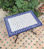 Picture of CUSTOMIZABLE Rectangular Mosaic Table - Crafts Mosaic Table - Mosaic Table Art - Mid Century Zellije Table - Handmade For Outdoor & Indoor