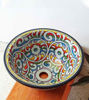 Picture of CUSTOMIZABLE Rainbow Ceramic Vessel / Drop In Sink, Bathroom Ceramic Sink Bowl, HandPainted Ceramic Basin, Bathroom Improvement