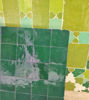 Picture of Handmade Emerald Green Terracotta Zellige Tiles – 50x50mm Moroccan Mosaic for Kitchen & Bathroom