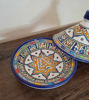 Picture of FEZ Handmade and Hand-Painted Tagine - Large Tagine Pot - Cooking & Serving Pot - Ceramic Kitchenware - Clay cooking pot - LEAD FREE