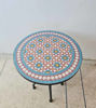 Picture of CUSTOMIZABLE Turquoise Mosaic Table - Mosaic Table Art - Mid Century Mosaic Table - Handmade Coffee Table Outdoor & Indoor - Rustic Decor