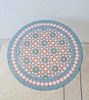 Picture of Customizable Turquoise Mosaic Table – Handmade Moroccan Zellige Coffee Table for Indoor & Outdoor Spaces