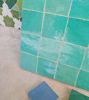 Picture of Green Terracotta Zellige "30 30 x 50mm Tiles", 12" x 12" Pannel - Handmade Bathroom Kitchen Tiles Straight Edge Ceramic Singular Subway Tile