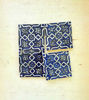 Picture of Handpainted Zellige 4x4 Blue Handmade Tiles - CUSTOMIZABLE Tiles for Kitchen Remodeling and Bathroom Projects