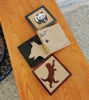 Picture of Hand Engraved Animals On Mosaic Tiles - Cat, Panda, Dog ... Mosaic Tiles To Decorate Your Tables - Mosaic Scraps - Get Crafty - Pick 5 Or +