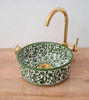 Picture of Green Mid Century Modern Bowl Sink - Bathroom Vessel washbasin