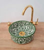 Picture of Green Mid Century Modern Bowl Sink - Bathroom Vessel washbasin