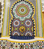 Picture of Handcrafted Moroccan Mosaic Wall Water Fountain - Rustic Mid Century Fountain for Garden & Patio