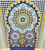 Picture of Handcrafted Moroccan Mosaic Wall Water Fountain - Rustic Mid Century Fountain for Garden & Patio