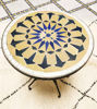 Picture of Mid Century Modern Mosaic Table - Custom Your Table's Colors And Height - Coffee Zellige Table