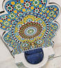 Picture of Handmade Moroccan Outdoor Wall Fountain – Rustic Mosaic Garden & Patio Water Feature | Mid Century Wall-Mount Fountain