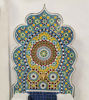 Picture of Handmade Moroccan Outdoor Wall Fountain – Rustic Mosaic Garden & Patio Water Feature | Mid Century Wall-Mount Fountain