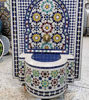 Picture of HUGE Garden Patio Rustic Outdoor Wall Water Fountain - Outdoor Indoor Mid Century Fountain - Mosaic Artwork - Handmade Wall Fixable Fountain