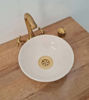 Picture of Minimalist Hand-painted Ceramic Vessel Sink, Handmade Bowl Washbasin