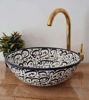 Picture of Mid Century Modern Bowl Sink - Bathroom Vessel washbasin - Arabic Calligraphy Design