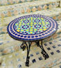 Picture of Purple & Blue Mosaic Table - Outdoor Coffee Table