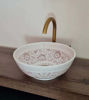 Picture of Teal & White Bathroom Vessel Sink