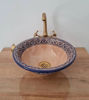 Picture of Natural Terracotta Mid Century Modern Bathroom Sink - Ceramic Washbasin - basin sink - Handmade Ceramic Sink - Vanity Sink -Countertop Basin