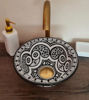 Picture of Ø 25 cm Small Ceramic Bathroom Wash Basin – Mediterranean Design