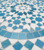 Picture of Turquoise Mosaic Bistro Table – Handcrafted Round Patio Table for Indoor & Outdoor Use