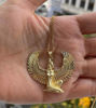Picture of Gold Winged Isis Necklace - Handcrafted Ancient Egyptian Pendant for Men & Women