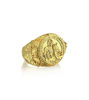 Picture of Elegant Solid Gold God Anubis and Horus Ring