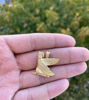 Picture of Solid Gold Winged Goddess Isis Necklace