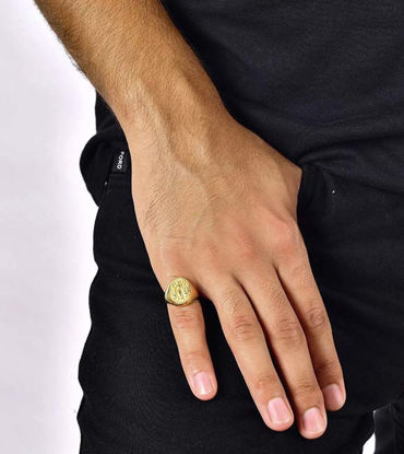 Picture of 10K 14K 18K Solid Gold Wild Honey Bee Ring