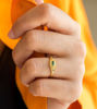 Picture of Thin Signet Ring Gold Boho