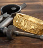 Picture of Egyptian Gold Ring: Hieroglyphic Ancient Ring