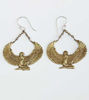 Picture of Brass Isis Goddess Earrings, Drop Earrings, Auset Maat Egyptian Goddess, Isis Jewelry