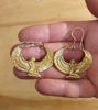 Picture of Brass Isis Goddess Earrings, Drop Earrings, Auset Maat Egyptian Goddess, Isis Jewelry