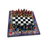 Picture of Peruvian Handmade Chess Board Game 20x20cm: Inca vs. Spanish Conquerors