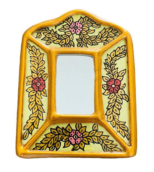 Picture of Handmade Peruvian Mirror - Home Decor - 4" Frame - 17 Color Options