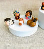 Picture of Tiny Peruvian Nativity Scene Christmas Decor - 8 pcs set - 1" tall