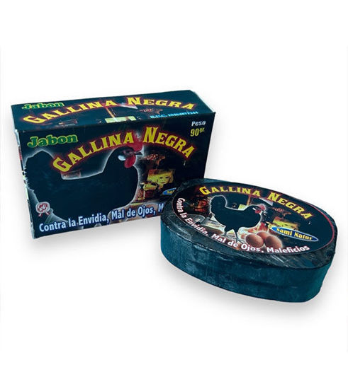 Picture of Gallina Negra Soap Bar - Powerful Protection Against Envy, Evil Eye, and Malevolent Energies - Cleansing and Warding 90gr 1 unit