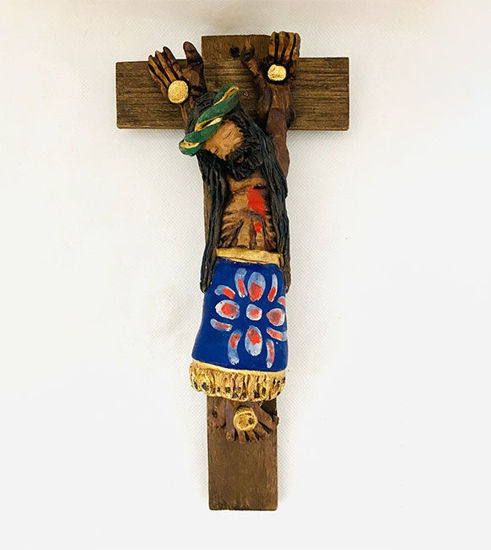 Picture of Jesus Vintage Cross