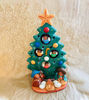 Picture of Nativity Tree candle holder with Nativity Scene, Christmas Ornaments Decor
