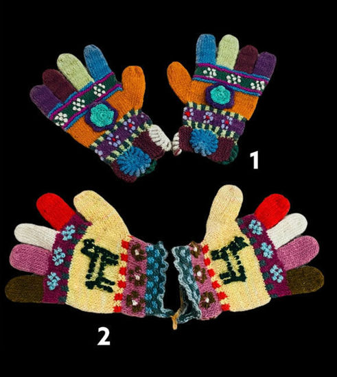 Picture of Colorful Gloves & Mittens - Made from alpaca