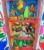 Picture of Retablo Nativity Scene 10” tall Folk art, Christmas decor, ornaments, handmade, peruvian