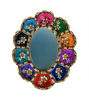 Picture of Peruvian Rainbow Mirrors 8", Round, oval, rectangle, arc shape - Home Decor, Wall Art, Decorative