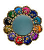 Picture of Peruvian Rainbow Mirrors 8", Round, oval, rectangle, arc shape - Home Decor, Wall Art, Decorative