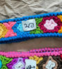 Picture of Peruvian embroidered headband. Handmade, knitted, 100% sheep wool, colorful