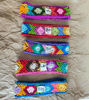 Picture of Peruvian embroidered headband. Handmade, knitted, 100% sheep wool, colorful