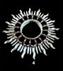 Picture of Peruvian Sunburst Mirror 14" Silver, Home decor, Wall Art, Decorative