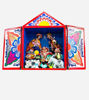 Picture of Retablo with Nativity Scene 8"tall, Holy family, Christmas Decor, made in Peru, folk art