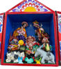 Picture of Retablo with Nativity Scene 8"tall, Holy family, Christmas Decor, made in Peru, folk art