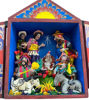Picture of Handmade Retablo with Nativity Scene | 8" Peruvian Folk Art Holy Family Christmas Decor